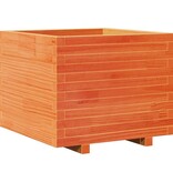 VidaXL Plantenbak 60x60x49,5 cm massief grenenhout wasbruin