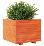 VidaXL Plantenbak 60x60x49,5 cm massief grenenhout wasbruin