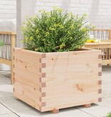 VidaXL Plantenbak 60x60x49,5 cm massief grenenhout