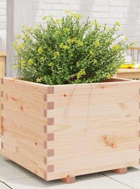 VidaXL Plantenbak 60x60x49,5 cm massief grenenhout