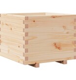 VidaXL Plantenbak 60x60x49,5 cm massief grenenhout