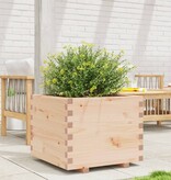 VidaXL Plantenbak 60x60x49,5 cm massief grenenhout