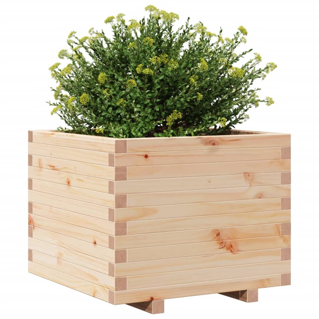 VidaXL Plantenbak 60x60x49,5 cm massief grenenhout