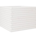 VidaXL Plantenbak 60x60x45,5 cm massief grenenhout wit