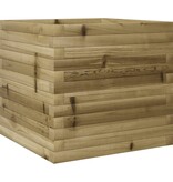 VidaXL Plantenbak 50x50x45,5 cm geïmpregneerd grenenhout
