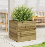 VidaXL Plantenbak 50x50x45,5 cm geïmpregneerd grenenhout