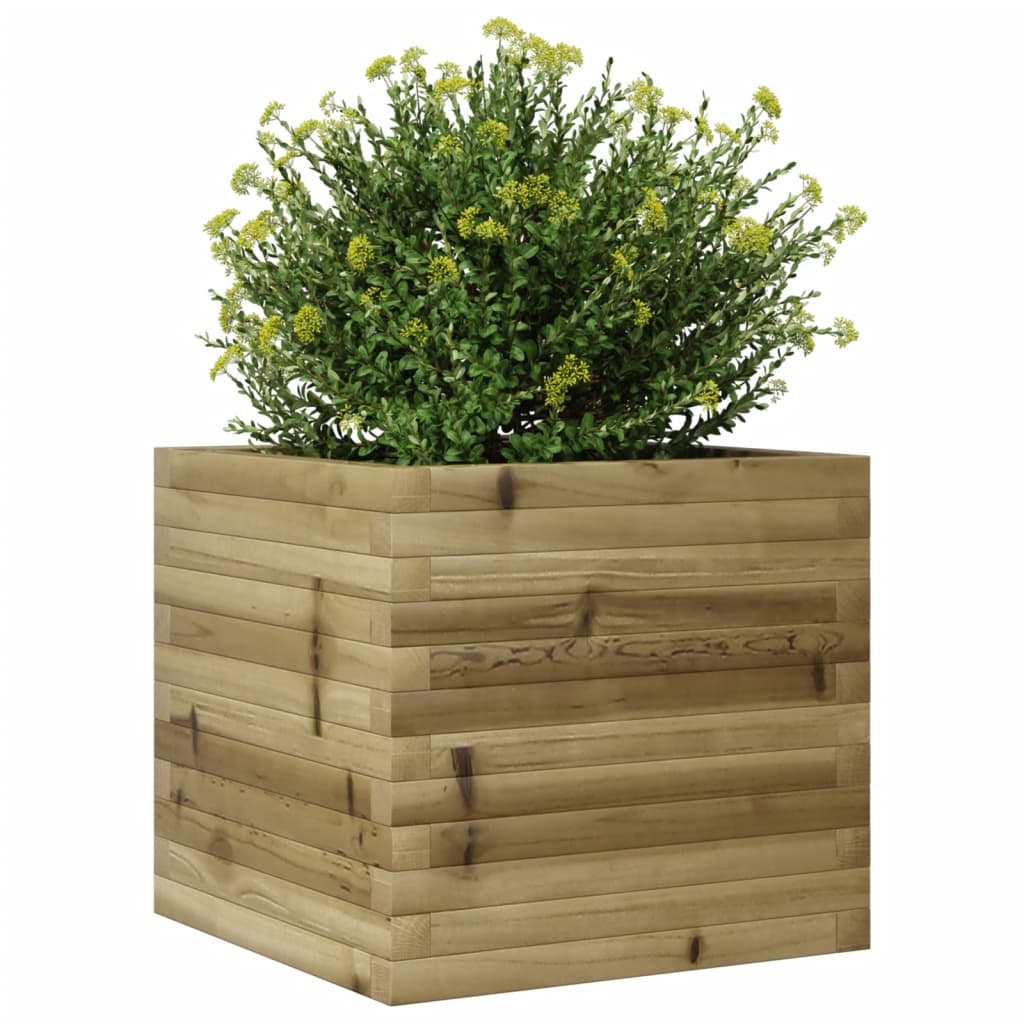 VidaXL Plantenbak 50x50x45,5 cm geïmpregneerd grenenhout