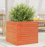 VidaXL Plantenbak 50x50x45,5 cm massief grenenhout wasbruin