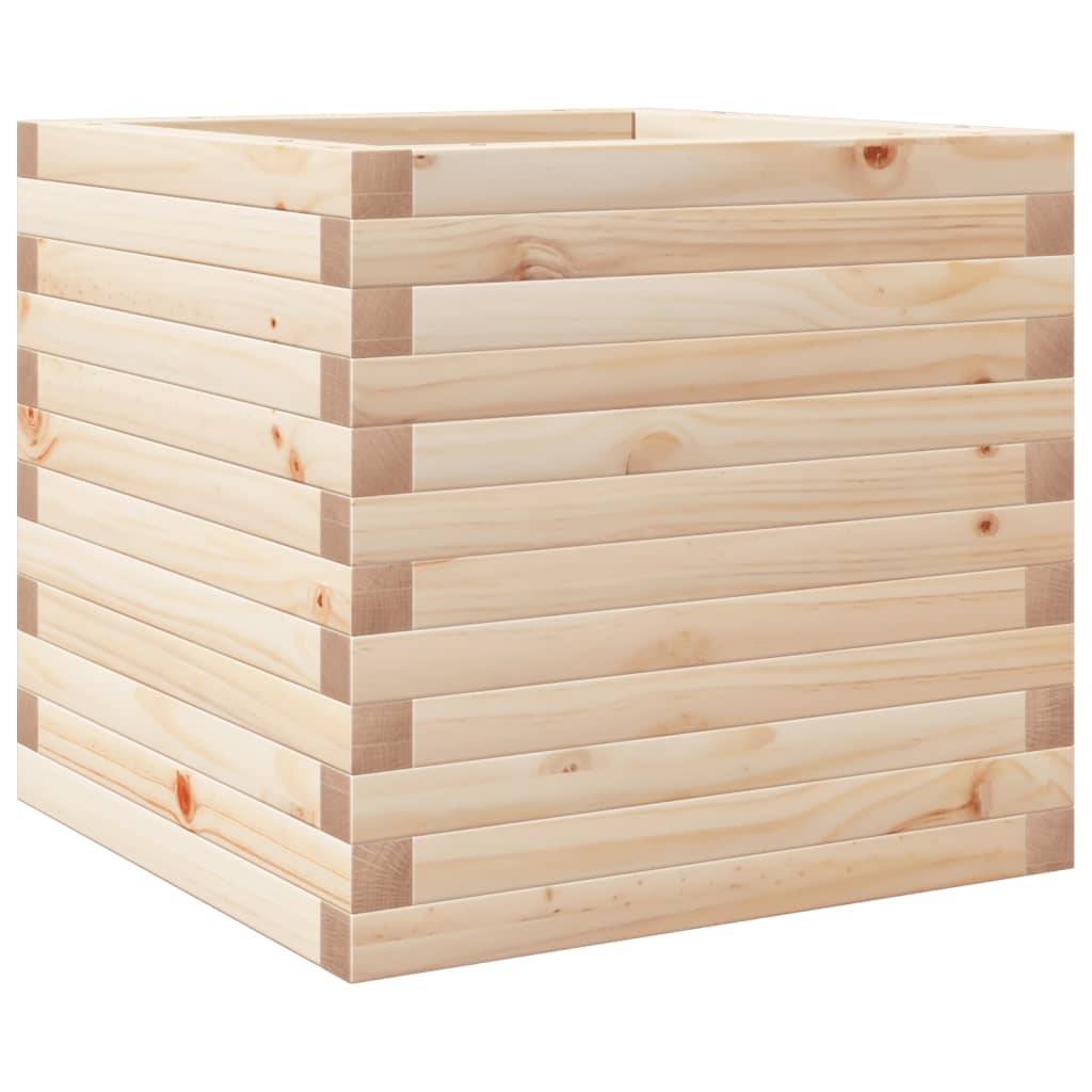 VidaXL Plantenbak 50x50x45,5 cm massief grenenhout