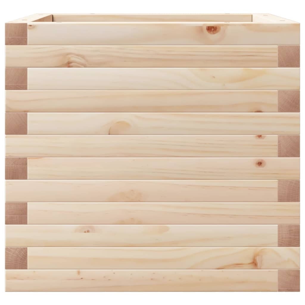 VidaXL Plantenbak 50x50x45,5 cm massief grenenhout