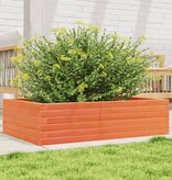 VidaXL Plantenbak 90x60x23 cm massief grenenhout wasbruin