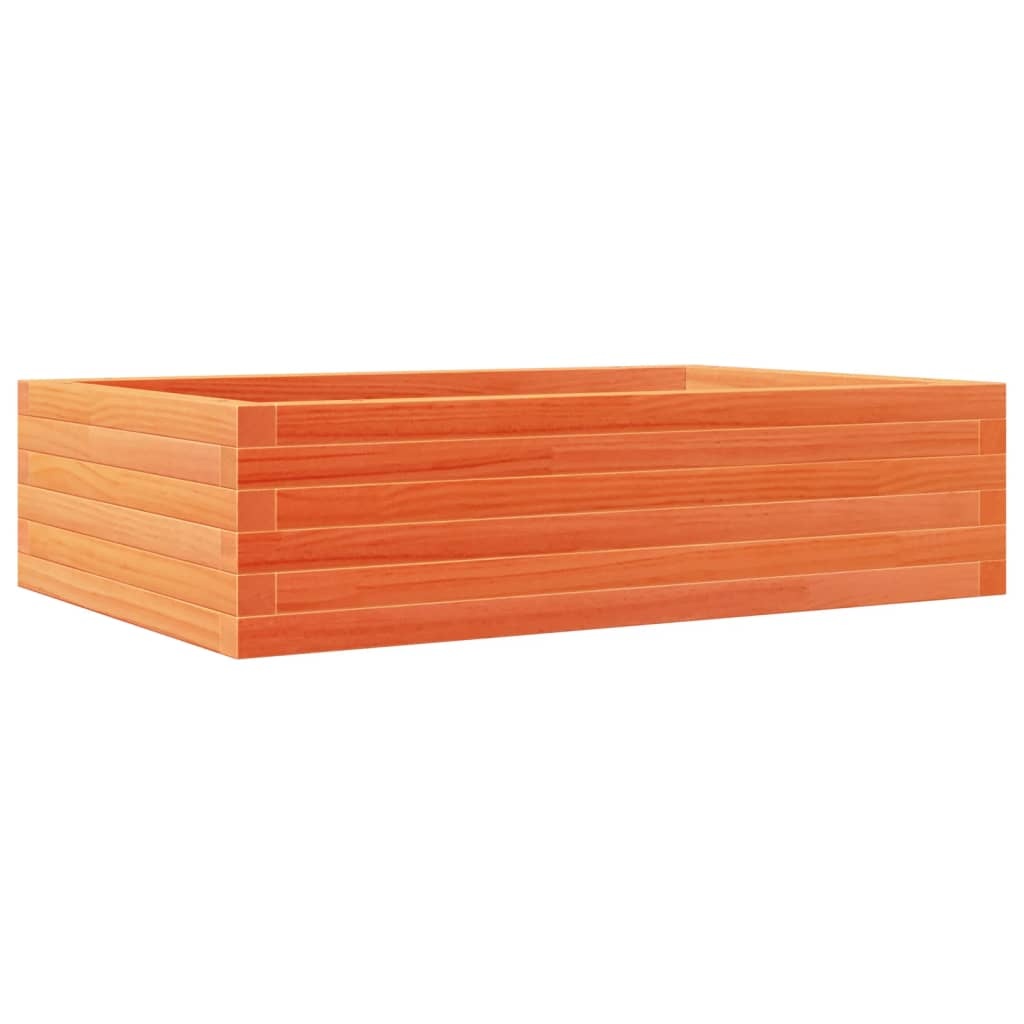 VidaXL Plantenbak 90x60x23 cm massief grenenhout wasbruin