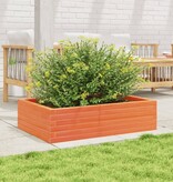 VidaXL Plantenbak 90x60x23 cm massief grenenhout wasbruin