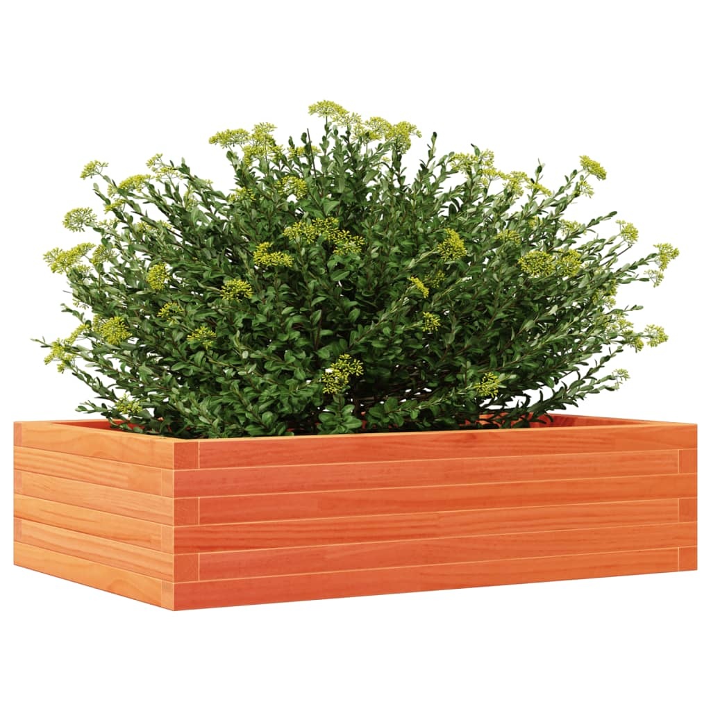 VidaXL Plantenbak 90x60x23 cm massief grenenhout wasbruin