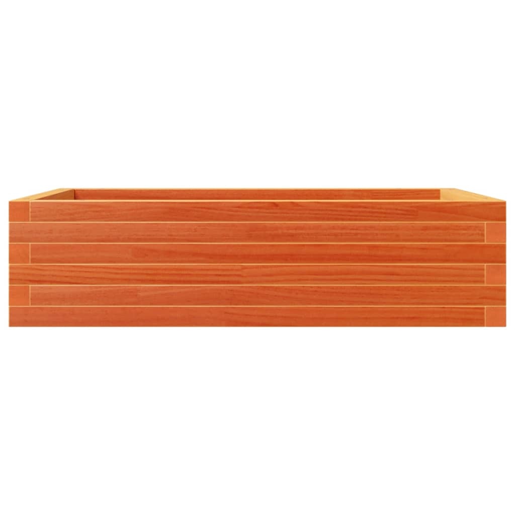 VidaXL Plantenbak 90x60x23 cm massief grenenhout wasbruin