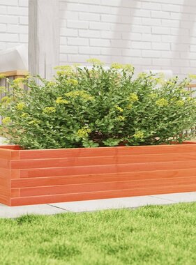 VidaXL Plantenbak 110x40x23 cm massief grenenhout wasbruin