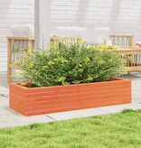 VidaXL Plantenbak 110x40x23 cm massief grenenhout wasbruin