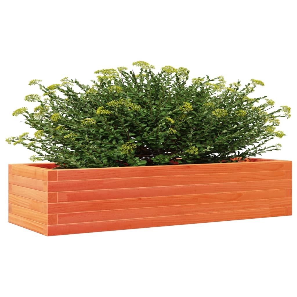 VidaXL Plantenbak 110x40x23 cm massief grenenhout wasbruin