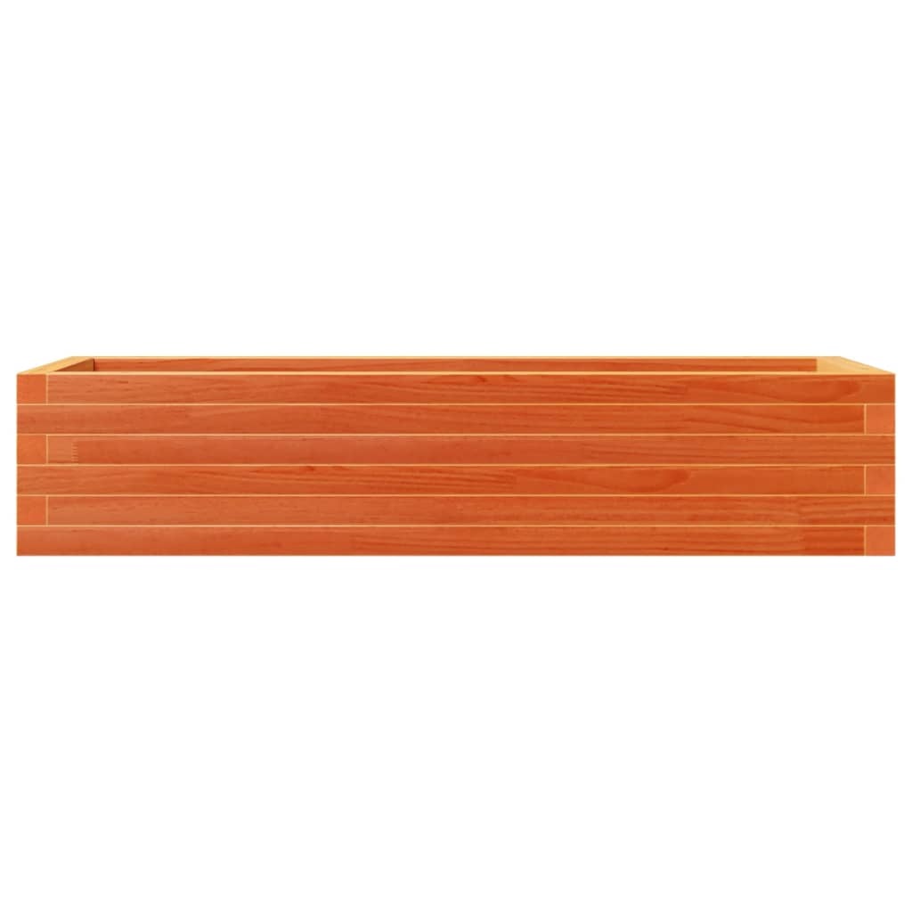 VidaXL Plantenbak 110x40x23 cm massief grenenhout wasbruin