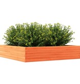 VidaXL Plantenbak 110x110x23 cm massief grenenhout wasbruin