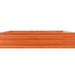 VidaXL Plantenbak 110x110x23 cm massief grenenhout wasbruin