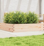 VidaXL Plantenbak 110x110x23 cm massief grenenhout
