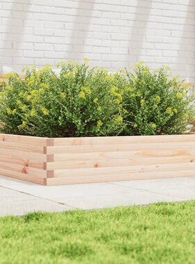 VidaXL Plantenbak 110x110x23 cm massief grenenhout
