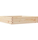 VidaXL Plantenbak 110x110x23 cm massief grenenhout