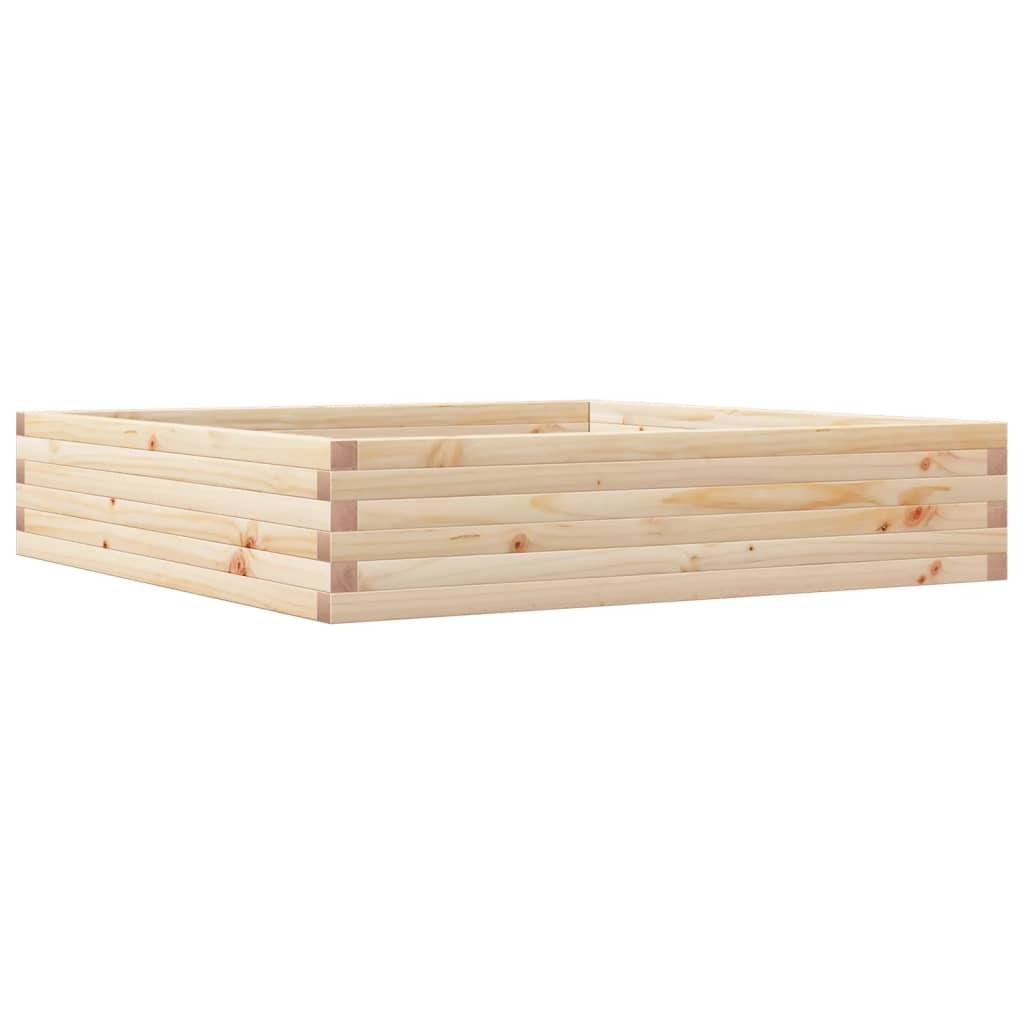VidaXL Plantenbak 110x110x23 cm massief grenenhout