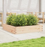 VidaXL Plantenbak 110x110x23 cm massief grenenhout