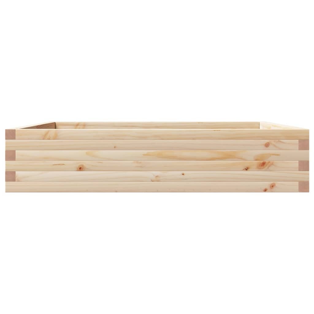 VidaXL Plantenbak 110x110x23 cm massief grenenhout