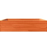 VidaXL Plantenbak 100x100x23 cm massief grenenhout wasbruin