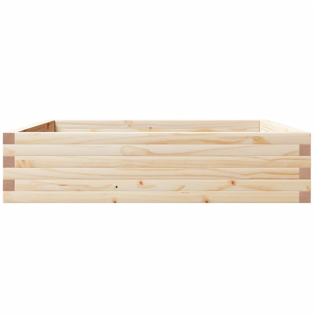 VidaXL Plantenbak 100x100x23 cm massief grenenhout