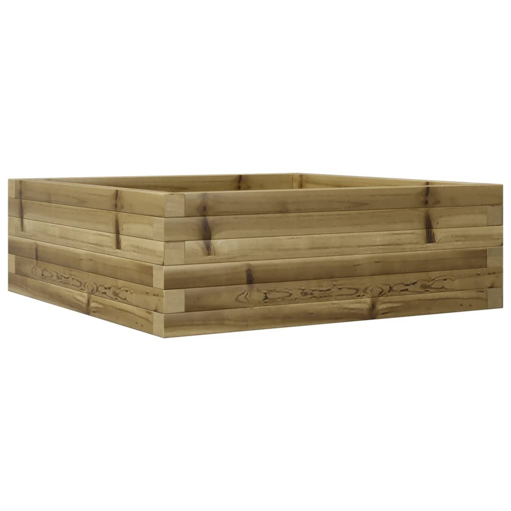 VidaXL Plantenbak 70x70x23 cm geïmpregneerd grenenhout