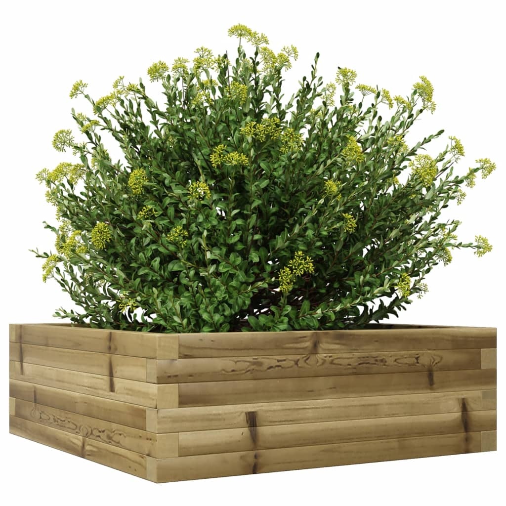 VidaXL Plantenbak 70x70x23 cm geïmpregneerd grenenhout