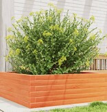 VidaXL Plantenbak 70x70x23 cm massief grenenhout wasbruin