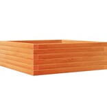 VidaXL Plantenbak 70x70x23 cm massief grenenhout wasbruin