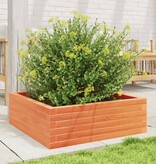 VidaXL Plantenbak 70x70x23 cm massief grenenhout wasbruin