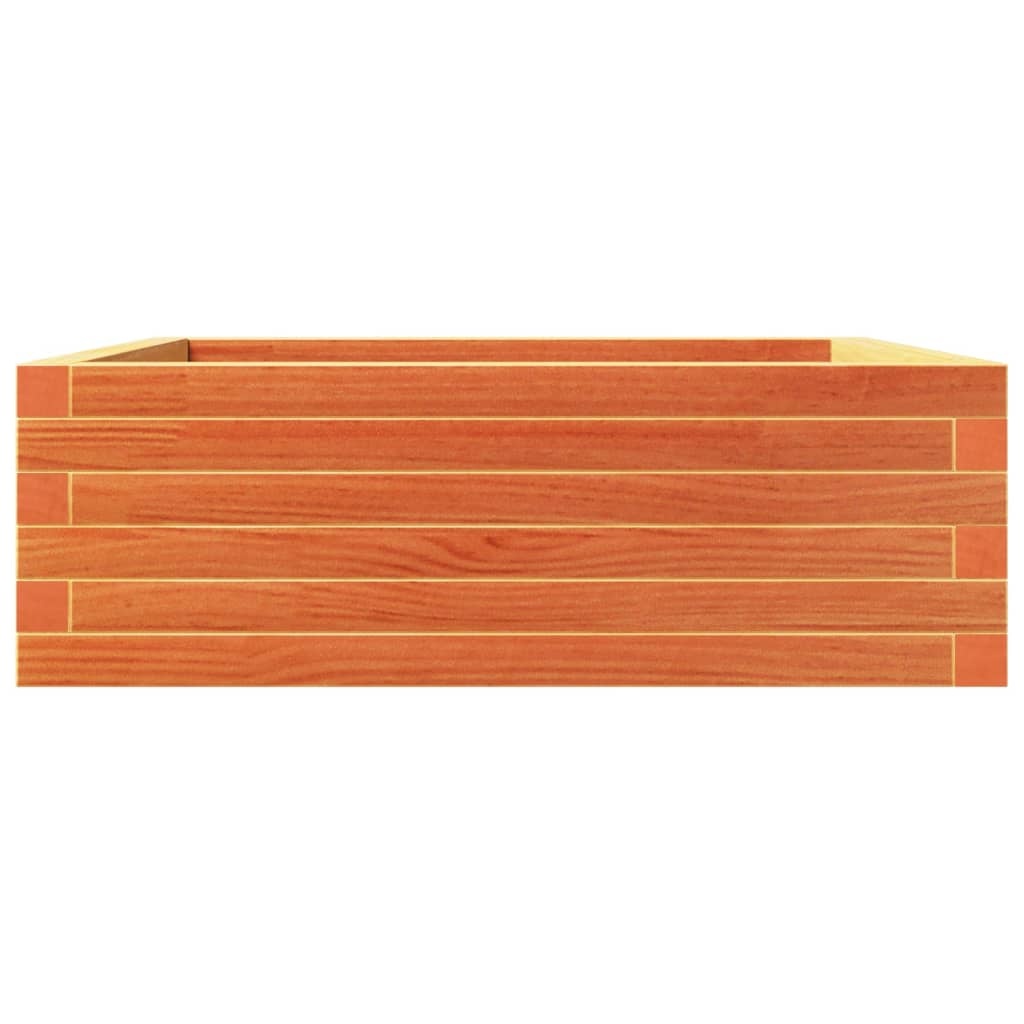 VidaXL Plantenbak 70x70x23 cm massief grenenhout wasbruin