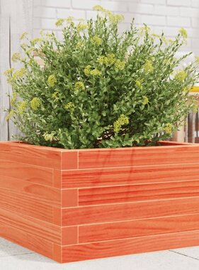 VidaXL Plantenbak 40x40x23 cm massief grenenhout wasbruin