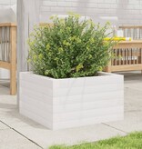 VidaXL Plantenbak 40x40x23 cm massief grenenhout wit