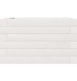 VidaXL Plantenbak 40x40x23 cm massief grenenhout wit