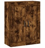 VidaXL Wandkast 69,5x34x90 cm bewerkt hout gerookt eikenkleurig
