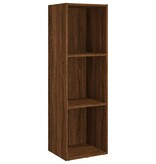 VidaXL Boekenkast/tv-meubel 36x30x114 cm bruin eikenkleur