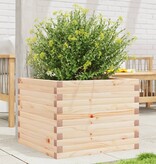 VidaXL Plantenbak 60x60x45,5 cm massief grenenhout