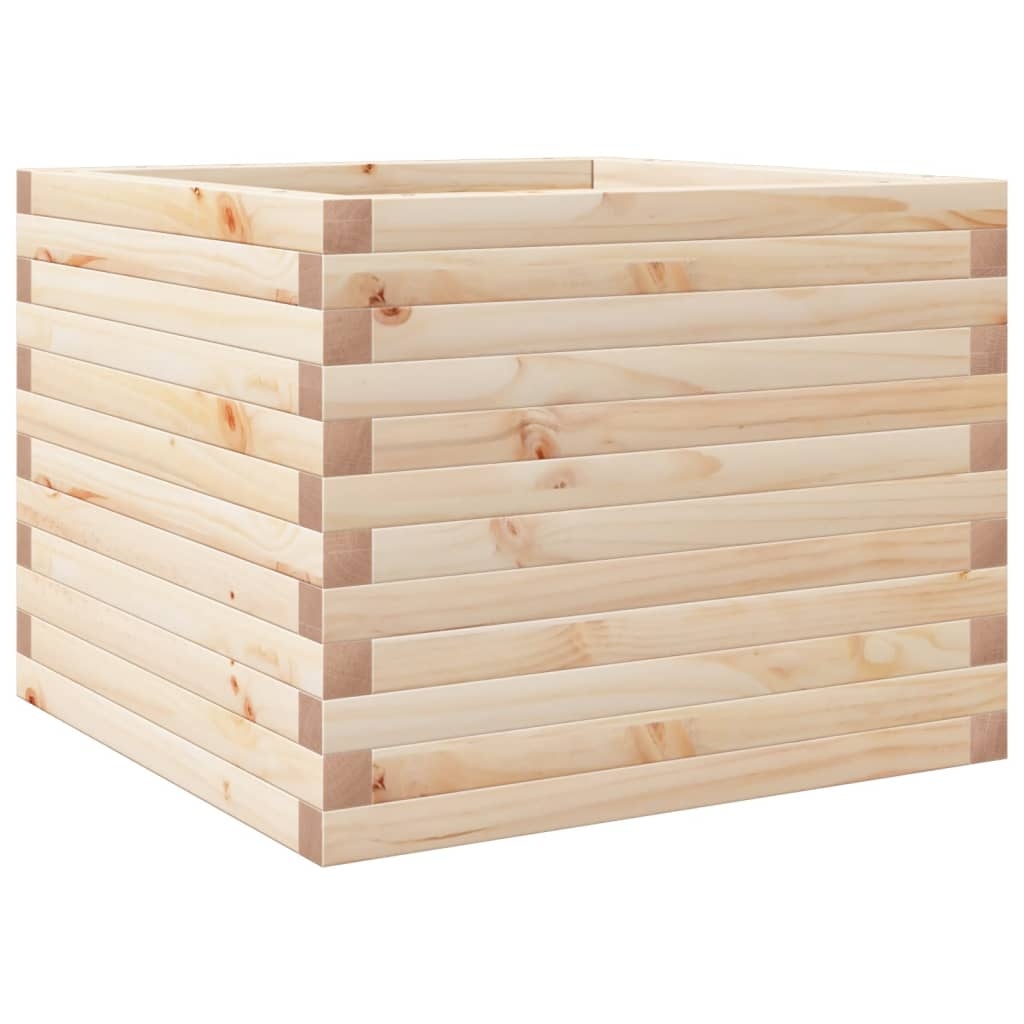 VidaXL Plantenbak 60x60x45,5 cm massief grenenhout