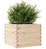 VidaXL Plantenbak 60x60x45,5 cm massief grenenhout