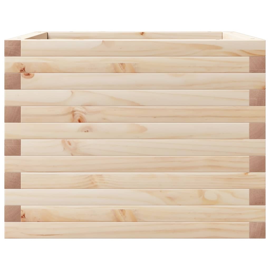 VidaXL Plantenbak 60x60x45,5 cm massief grenenhout