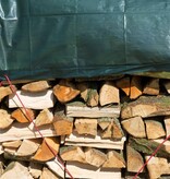 VidaXL Houtafdekzeil 1,5x6 m PE groen