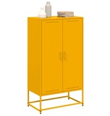 VidaXL Hoge kast 68,5x38,5x123,5 cm staal olijfgroen